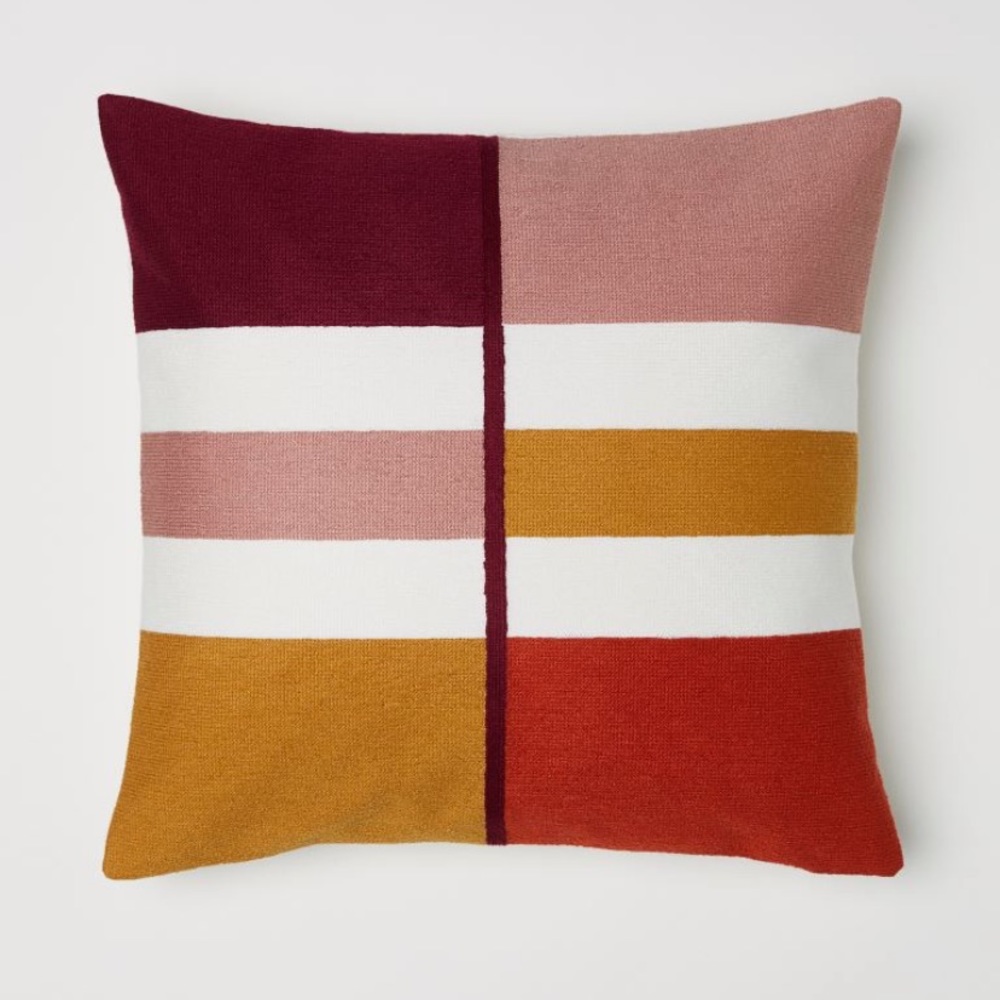 H&M Home Color Block Pillow Cover